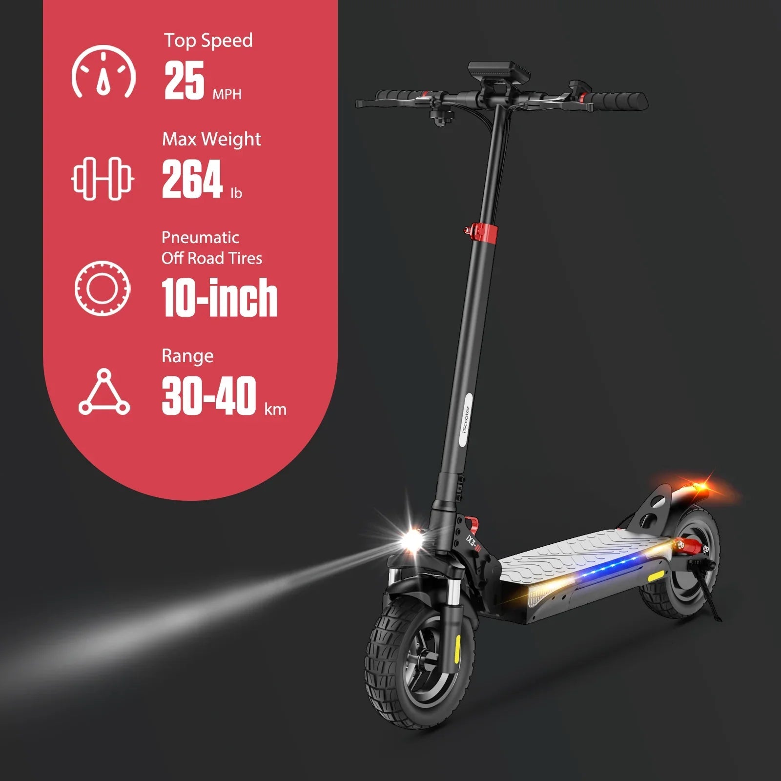 iScooter iX4 Electric Scooter-Vostro Cycles