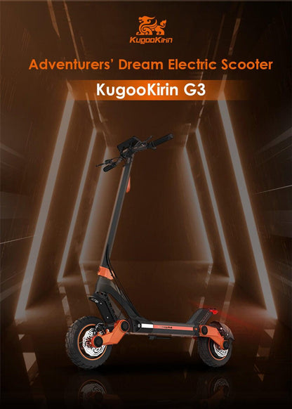 Kukirin (Kugoo) G3 Adventurers Electric Scooter-Vostro Cycles